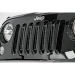 JEEP 8"VERTICAL LED GRILLE KIT | BLACK SERIES 07-17 WRANGLER JK