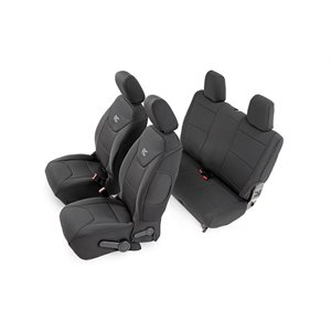 Jeep Neoprene Seat Cover Set | Black [13-17 Wrangler JK | 2 Doo
