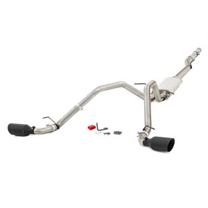 Dual Cat-Back Exhaust System w / Black Tips (14-18 GM 1500 | 5.3