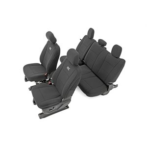 SEAT COVERS | FRONT & REAR | NO FOLD-DOWN ARMREST IN REAR | FORD F-150 (15-21) / SUPER DUTY (17-22)